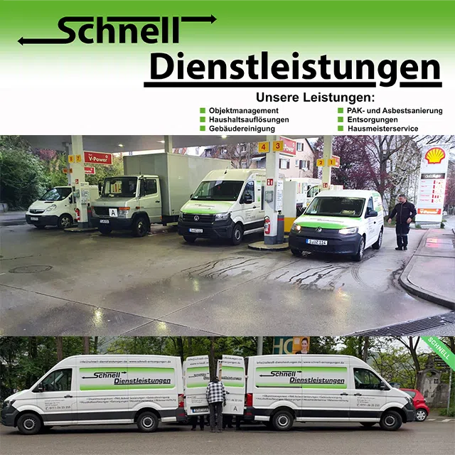 Schnell Dienstleistungen Stuttgart Fahrzeuge ..